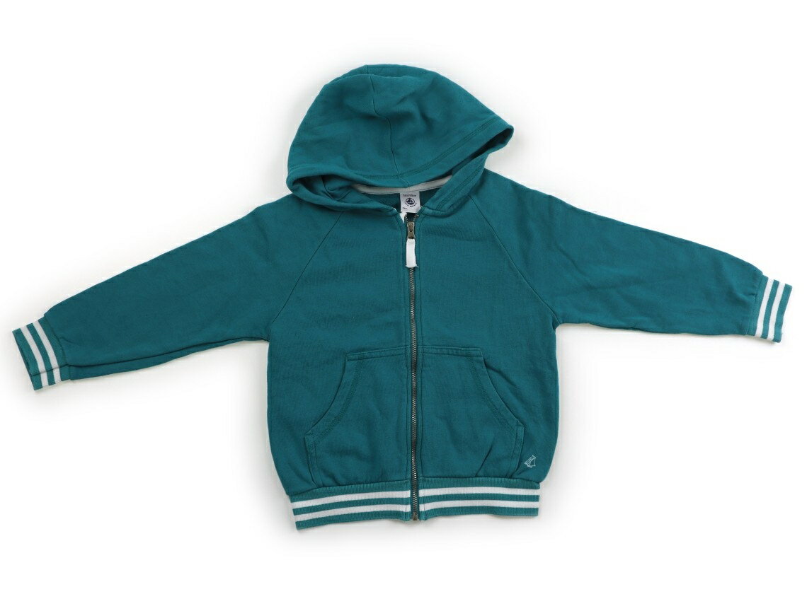 プチバトー PETIT BATEAU パーカー 100 男の子 ピーコックグリーン 子供服 ベビー服 キッズ アウトレット ユーズド 【中古】キッズ・ベビー・マタニティ