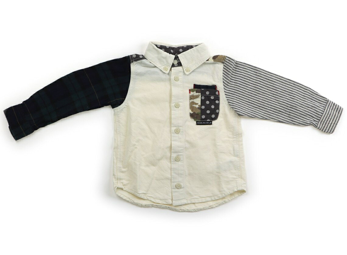 Rakuten - ブリーズ BREEZE シャツ・ブラウス 100 男の子 アイボリー 子供服 ベビー服 キッズ アウトレット ユーズド 【中古】キッズ・ベビー・マタニティ