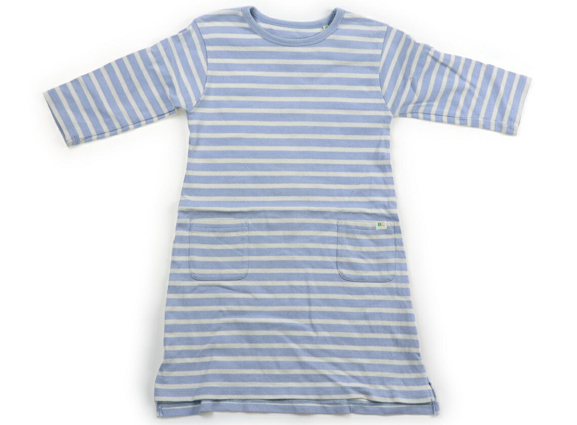 ビームス BEAMS チュニック 120 女の子 ライトブルー、白、ボーダー 子供服 ベビー服 キッズ アウトレット ユーズド 【中古】キッズ・ベビー・マタニティ