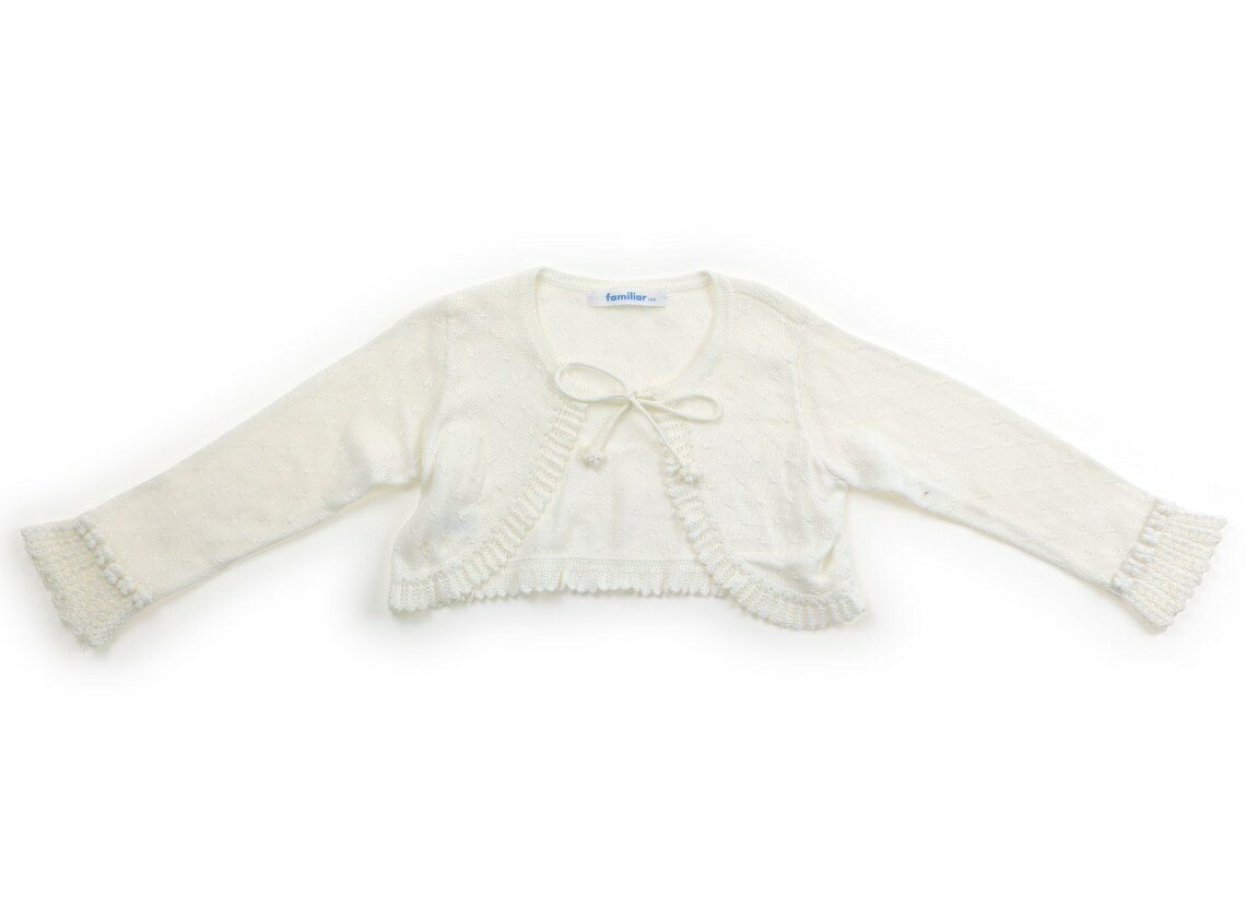 ファミリア familiar カーディガン 100 女の子 アイボリー 子供服 ベビー服 キッズ アウトレット ユー..