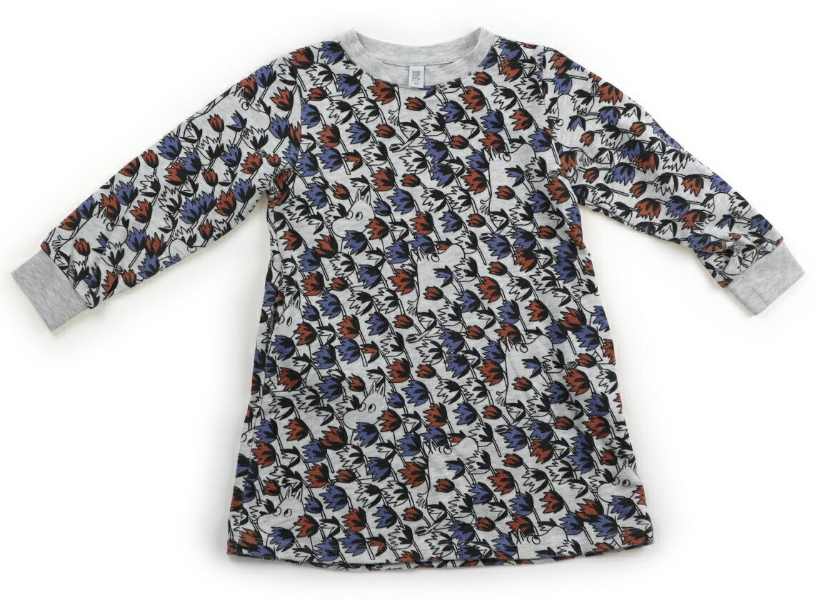 グラニフ graniph チュニック 110 男の子 杢グレー・ブルー×エンジ 子供服 ベビー服 キッズ アウトレット ユーズド 【中古】キッズ・ベビー・マタニ...