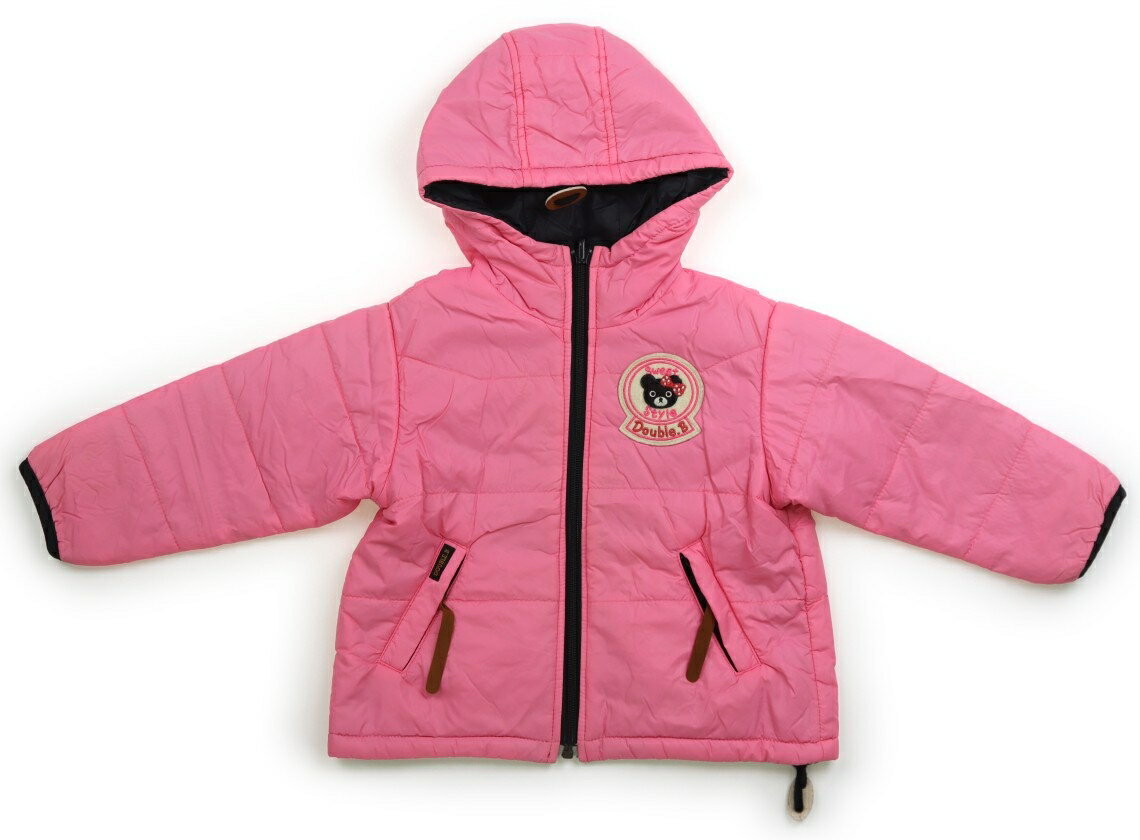 ダブルB Double B コート・ジャンパー 90 女の子 ピンク・ブラック 子供服 ベビー服 キッズ アウトレット ユーズド 【中古】キッズ・ベビー・マタニ...