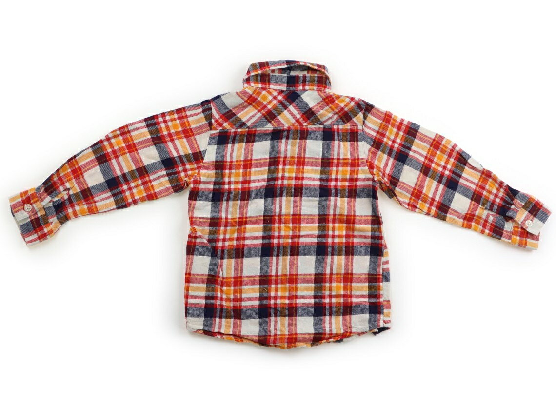 ブリーズ BREEZE シャツ・ブラウス 110 男の子 アイボリー、赤、オレンジ、青、チェック 子供服 ベビー服 キッズ アウトレット ユーズド 【中古】キッズ・ベビー・マタニティ