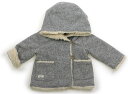 ザラ ZARA コート・ジャンパー 80 女の子 ライトグレー、アイボリー 子供服 ベビー服 キッズ アウトレット ユーズド 【中古】キッズ・ベビー・マタニティ