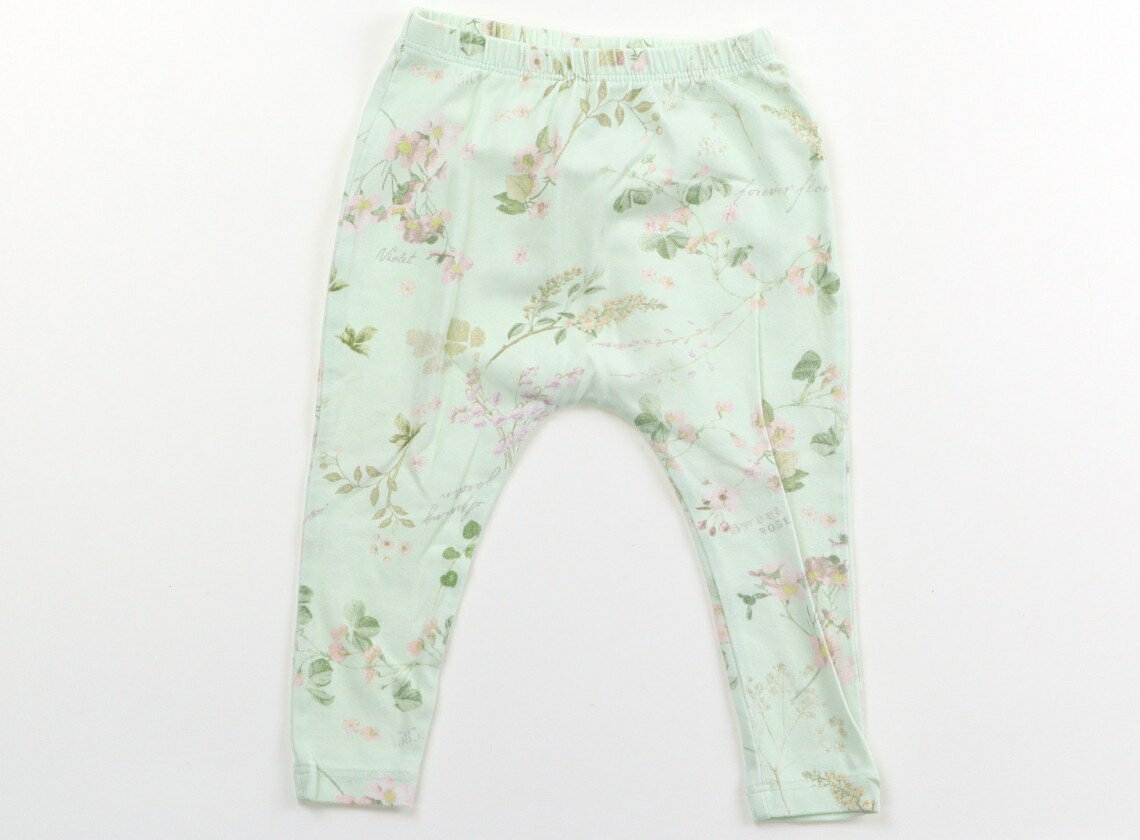 ネクスト NEXT レギンス 80 女の子 ライトグリーン、花柄 子供服 ベビー服 キッズ アウトレット ユーズ..