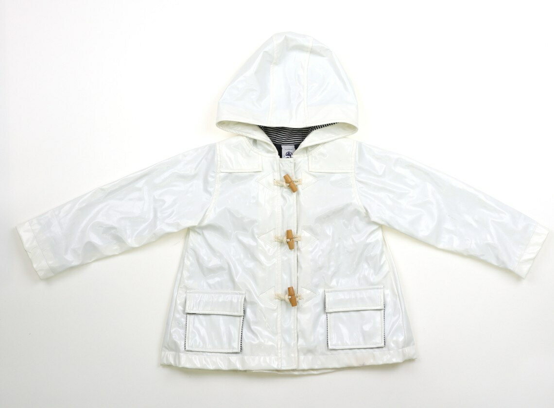 プチバトー PETIT BATEAU ブルゾン・Gジャン 80 男の子 白、黒白ボーダー 子供服 ベビー服 キッズ アウトレット ユーズド 【中古】キッズ・ベビ...