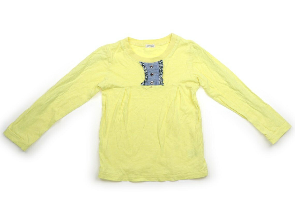 ラグマート Rag Mart チュニック 120 女の子 杢イエロー・ブルー・グリーン葉っぱ柄 子供服 ベビー服 キッズ アウトレット ユーズド 【中古】キッズ・ベビー・マタニティ