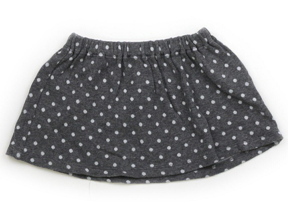 コムサイズム COMME CA ISM スカート 80 女の子 グレー・白ドット 子供服 ベビー服 キッズ アウトレット ユーズド 【中古】キッズ・ベビー・マタニティ