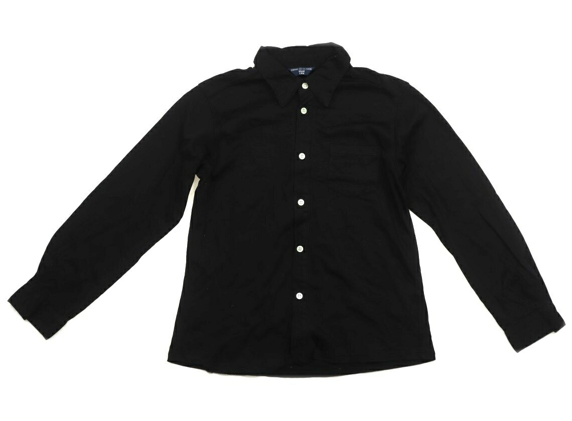 コムサフィユ COMME CA FILLE シャツ・ブラウス 130 男の子 ブラック 子供服 ベビー服 キッズ アウトレット ユーズド 【中古】キッズ・ベビー・マタニティ
