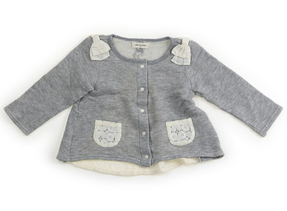 センスオブワンダー Sense of Wonder カーディガン 90 女の子 グレーホワイト 子供服 ベビー服 キッズ アウトレット ユーズド 【中古】キッズ・ベビー・マタニティ
