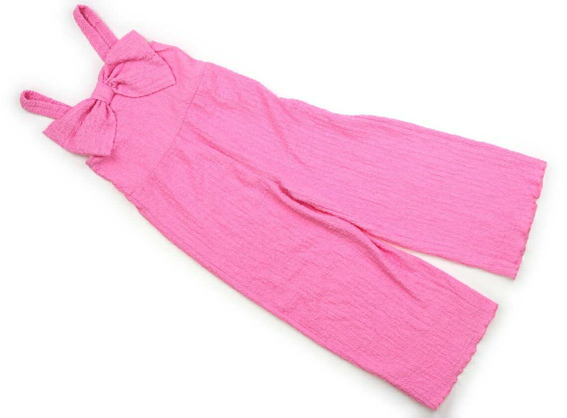 ザラ ZARA オーバーオール 120 女の子 ピンク、リボン 子供服 ベビー服 キッズ アウトレット ユーズド ..