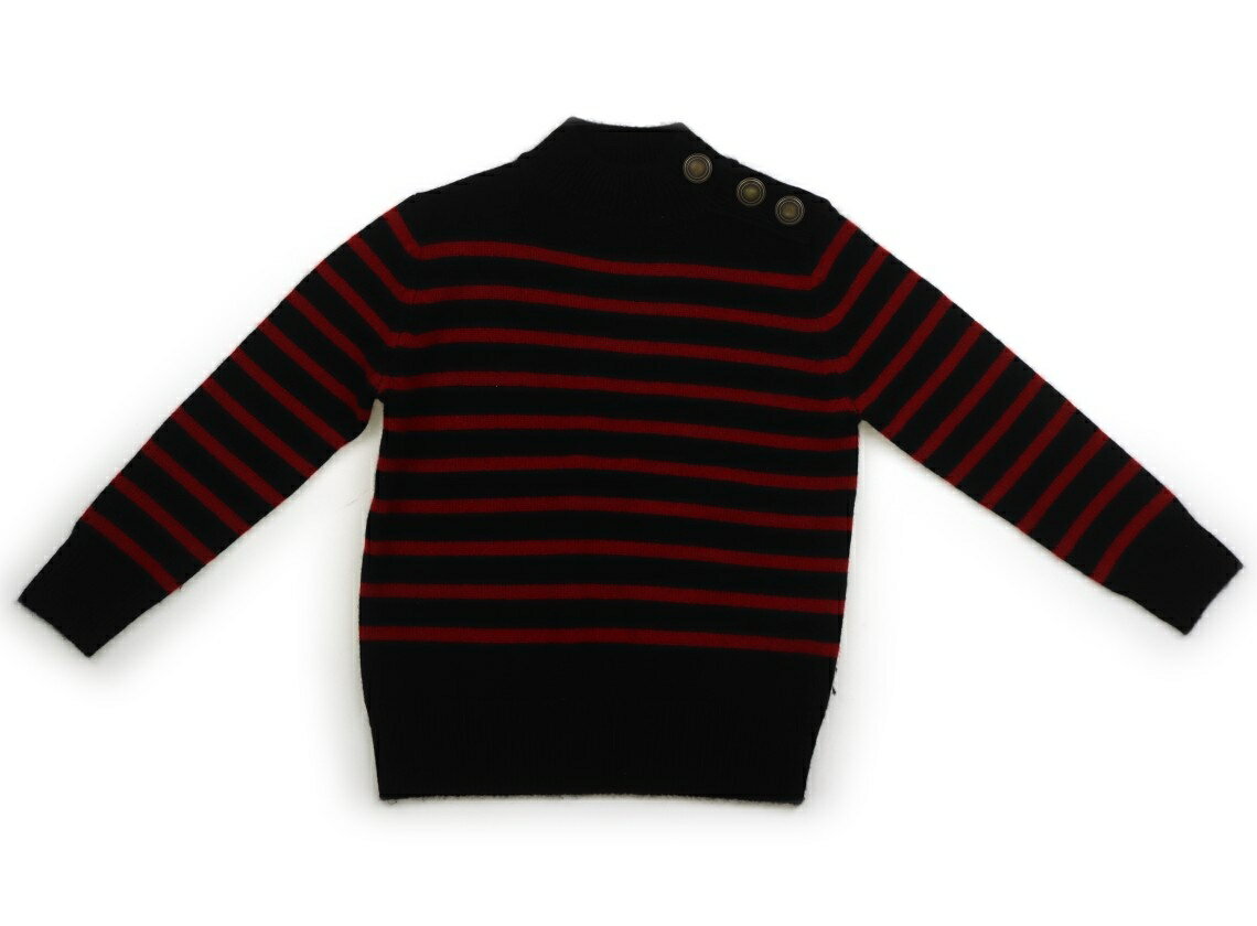 ザラ ZARA ニット・セーター 120 女の子 ボーダー柄ネイビーレッド 子供服 ベビー服 キッズ アウトレッ..