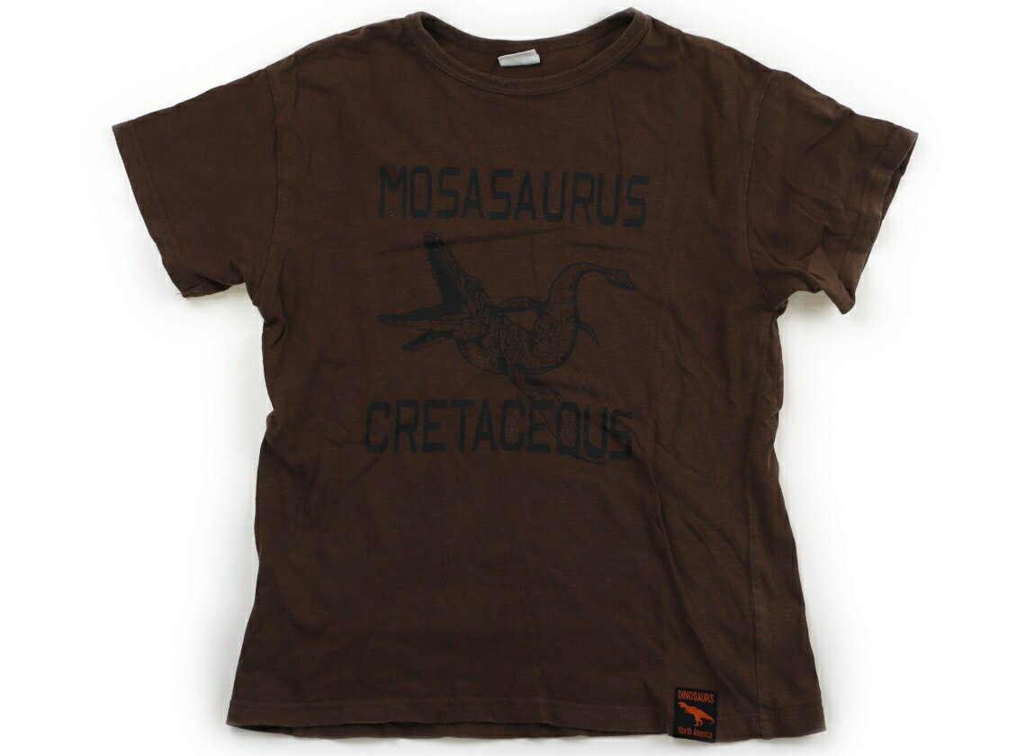 ブリーズ BREEZE Tシャツ・カットソー 150 男の子 ブラウン・ブラックロゴ 子供服 ベビー服 キッズ ア..