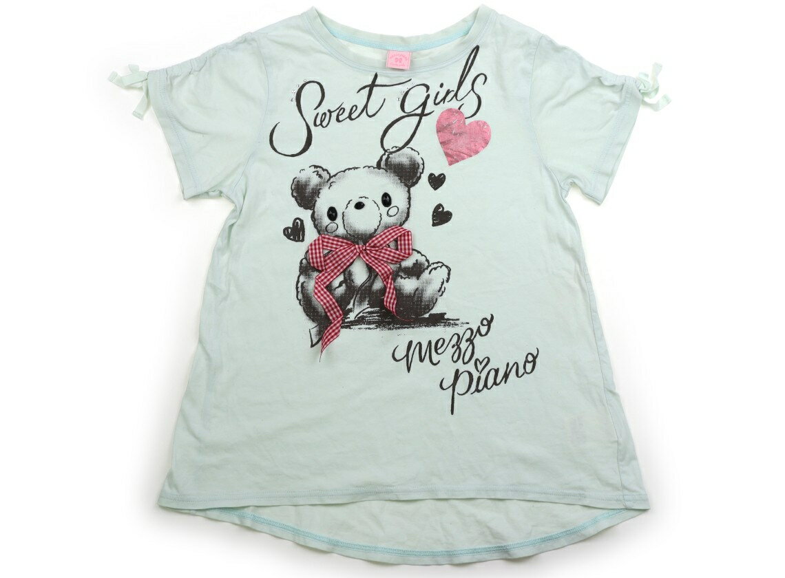 メゾピアノ mezzo piano Tシャツ・カットソー 140 女の子 ミントグリーン 子供服 ベビー服 キッズ アウトレット ユーズド 【中古】キッズ・ベビー・マタニティ