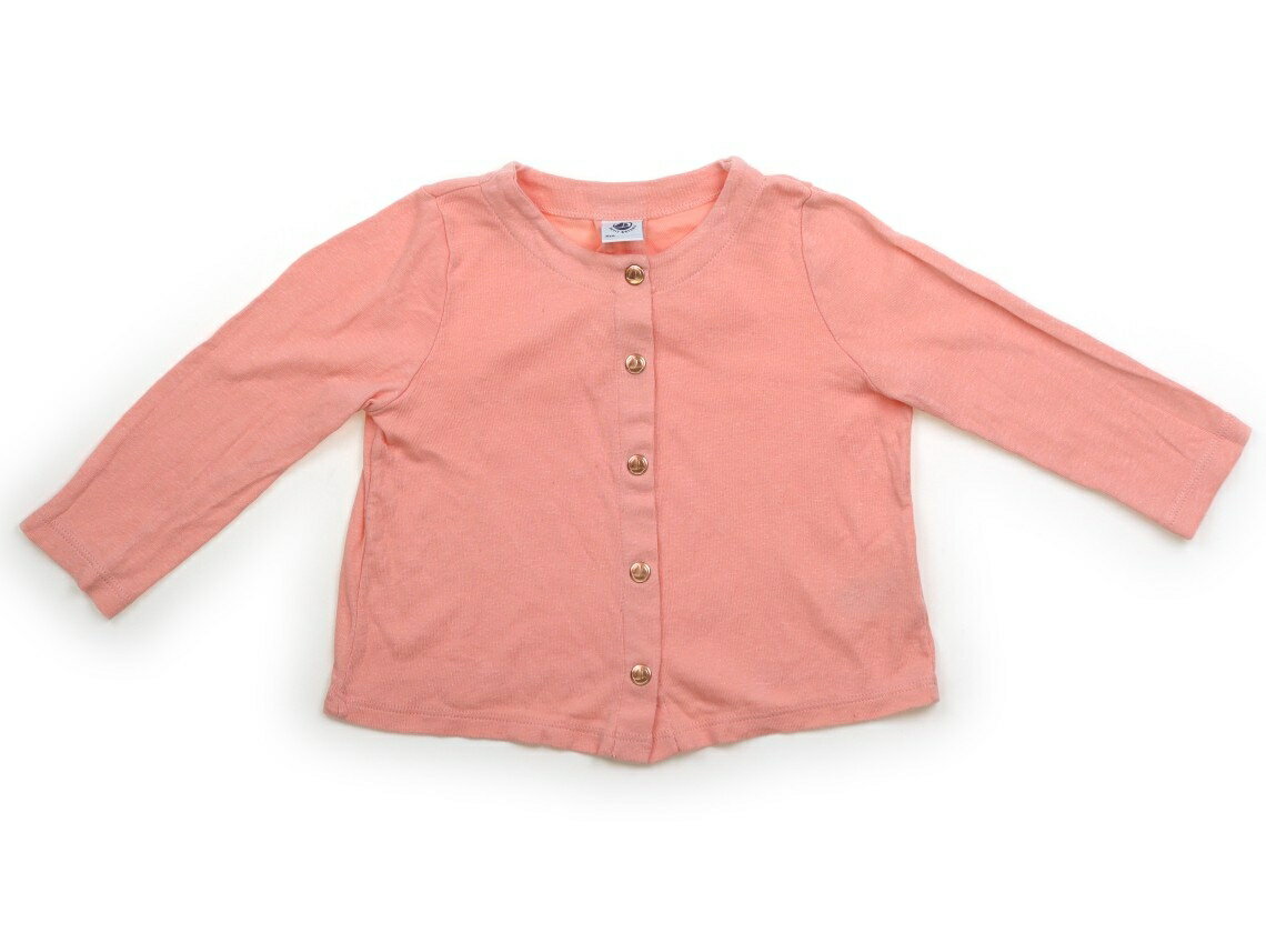 プチバトー PETIT BATEAU カーディガン 80 女の子 コーラルピンク 子供服 ベビー服 キッズ アウトレット ユーズド 【中古】キッズ・ベビー・マタニティ