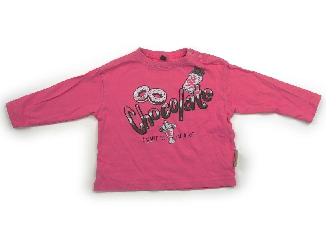 マーキーズ Markey's Tシャツ・カットソー 80 女の子 ピンク、チョコレート 子供服 ベビー服 キッズ アウトレット ユーズド 【中古】キッズ・ベビー・マタニティ