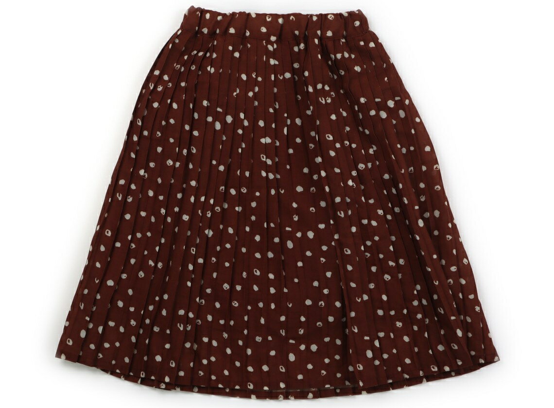 ブリーズ BREEZE スカート 120 女の子 ブラウン　白 子供服 ベビー服 キッズ アウトレット ユーズド 【..