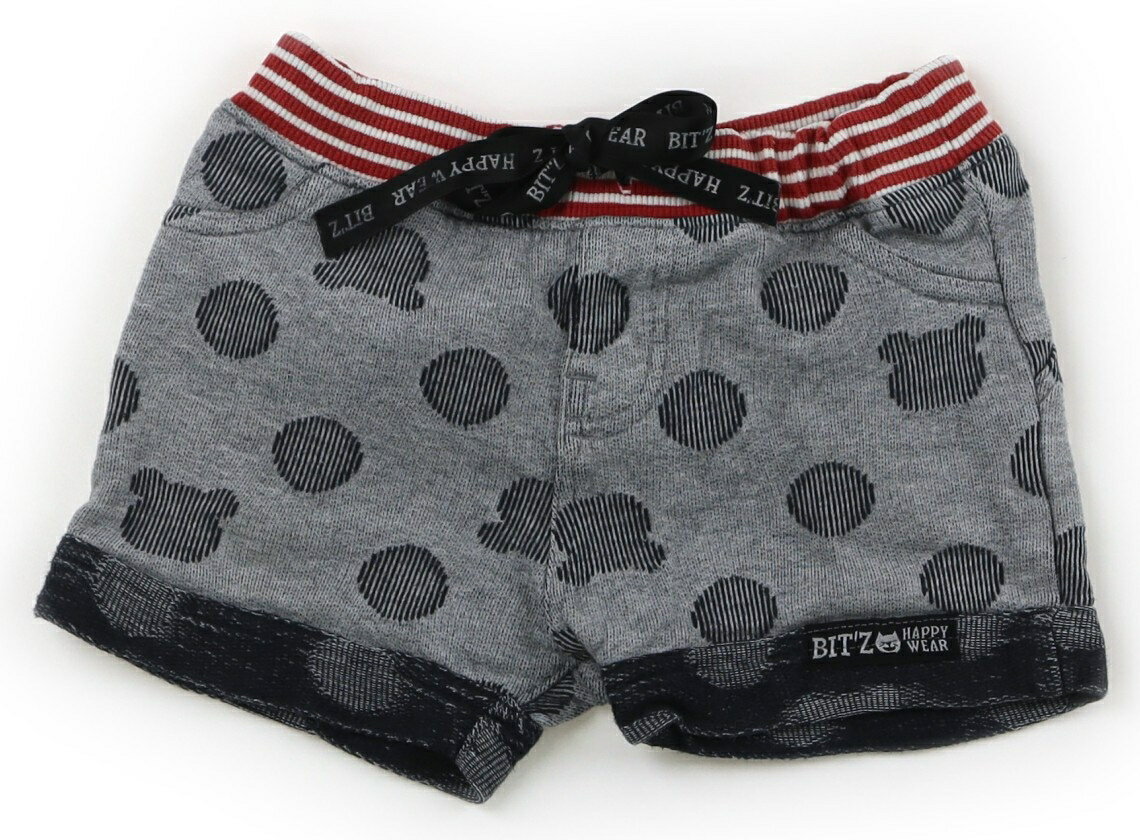 ビッツ bit'z ショートパンツ 80 女の子 グレー、ネイビー、赤 子供服 ベビー服 キッズ アウトレット ユーズド 【中古】キッズ・ベビー・マタニティ(4)