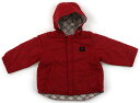 バーバリー BURBERRY コート・ジャンパー 80 女の子 レッド 子供服 ベビー服 キッズ アウトレット ユーズド 【中古】キッズ・ベビー・マタニティ