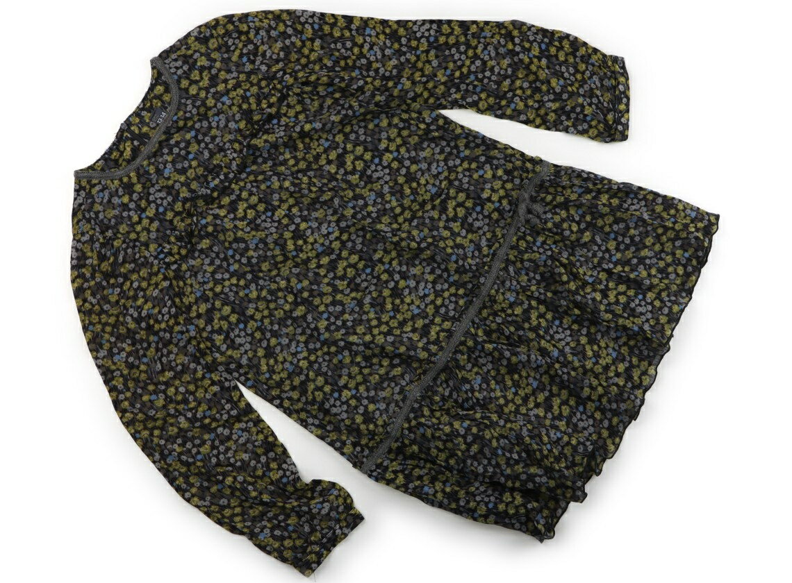 ザラ ZARA ワンピース 160 女の子 チャコールグレー　グレー　水色　黄色 子供服 ベビー服 キッズ アウ..