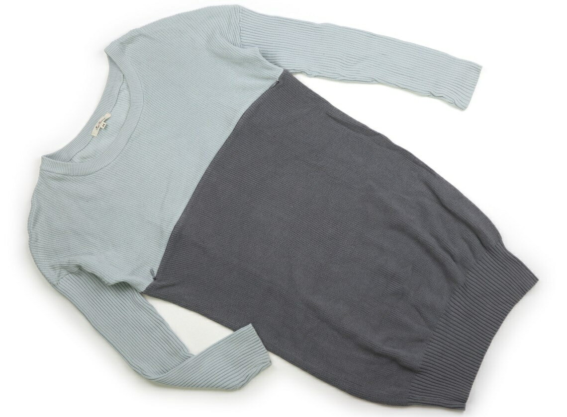 　ブランド 　Sweet Mommy(スウィートマミー) 　カテゴリー 　マタニティワンピース 　サイズ 　ママ向けアイテム 　色 　ミントブルー、グレー 　状態 　★★ 　記名 　なし 　ジャンル 　Mother 実際のサイズ表記はMですが裄丈約80 cm、胸囲約46.6cm、後中心のネックポイントから着丈約82.4cm。オーガニックコットンニット。胸に授乳口の横向きファスナーがあります。袖口にシミや汚れがあり、お腹にやや毛羽立ちが見られますが、普段使いにいかがでしょうか。 ＊【状態】【サイズ】に関しての詳しい説明はこちら