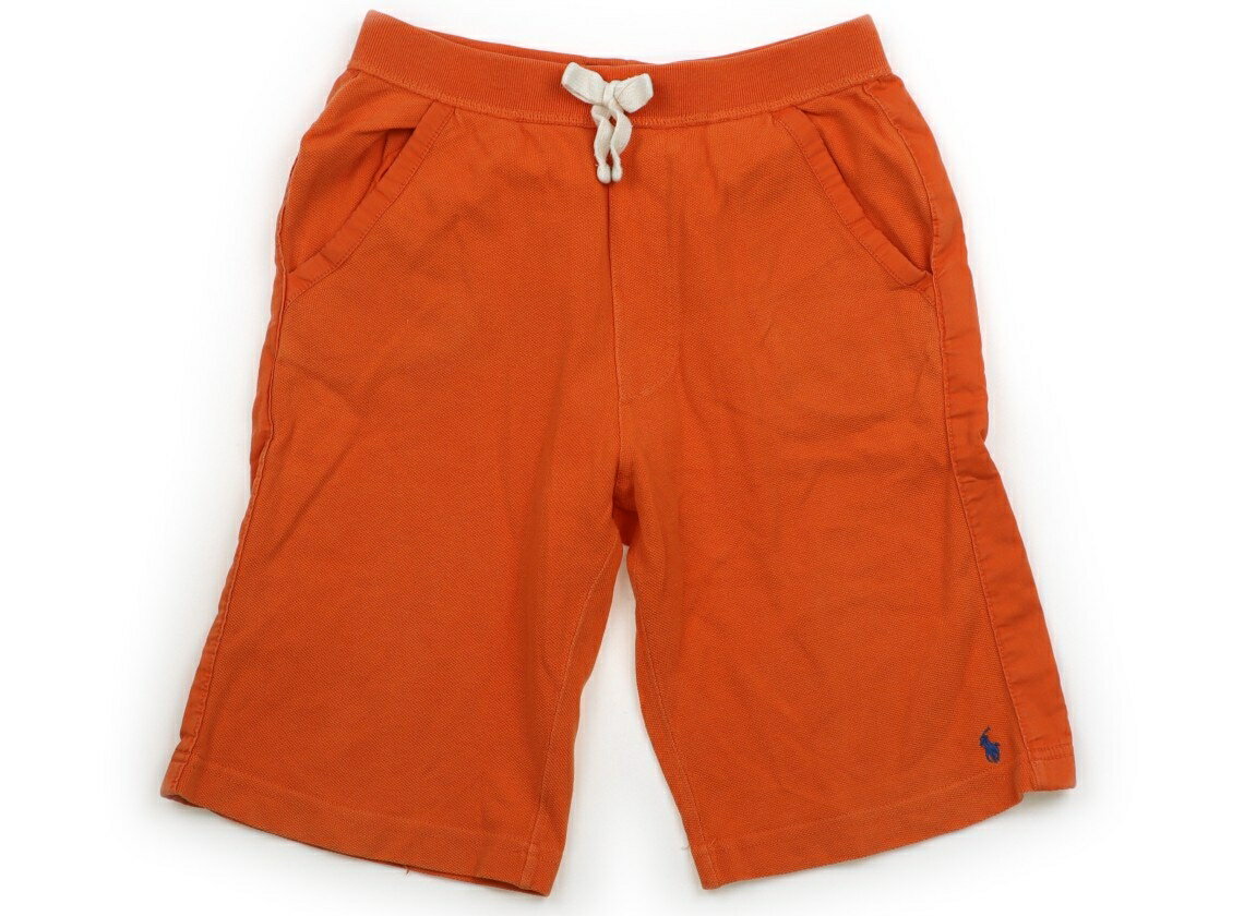 ポロラルフローレン POLO RALPH LAUREN ハーフパンツ 130 男の子 オレンジ・サイドライン 子供服 ベビ..