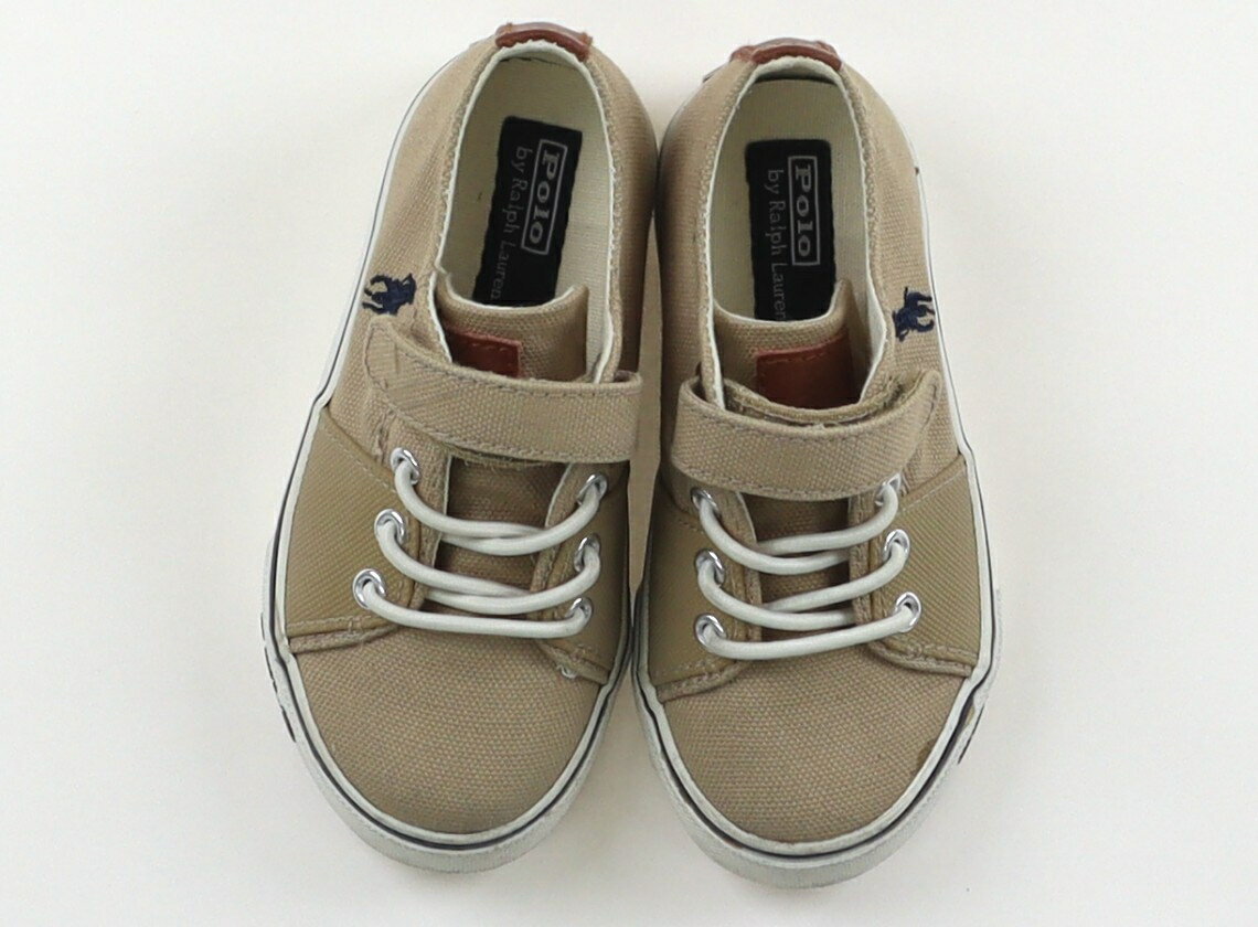 ポロラルフローレン POLO RALPH LAUREN スニーカー 靴13cm〜 男の子 ベージュ 子供服 ベビー服 キッズ アウトレット ユーズド 【中古】キッズ・ベビー・マタニティ