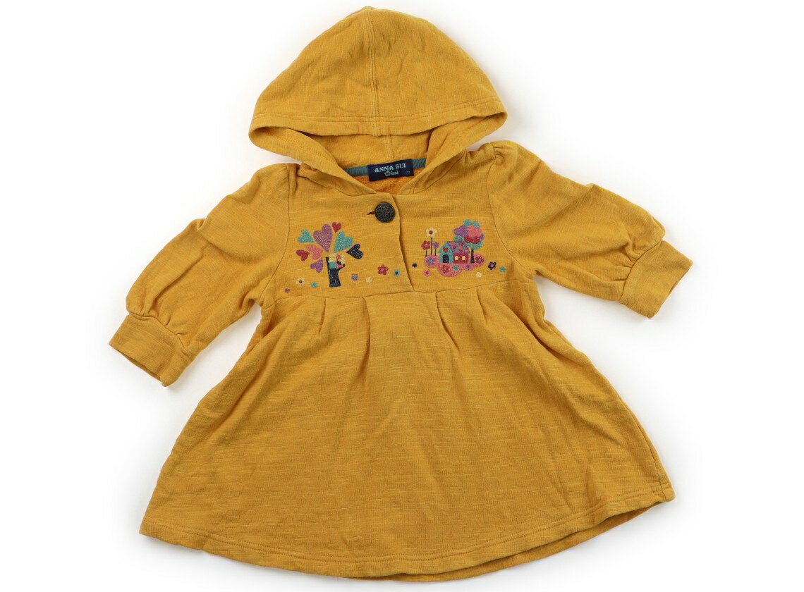 アナスイ ANNA SUI ワンピース 110 女の子 マスタードイエロー 子供服 ベビー服 キッズ アウトレット ユーズド 【中古】キッズ・ベビー・マタニティ
