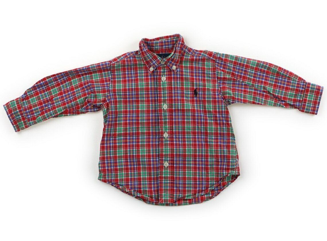 　ブランド 　Ralph Lauren(ラルフローレン) 　カテゴリー 　シャツ・ブラウス 　サイズ 　80サイズ 　色 　レッド・グリーンチェック 　状態 　★★ 　記名 　なし 　ジャンル 　Boy 実際のサイズ表記は18Mです。腹部にノリのような汚れが点在していますが、まだまだ普段着として活躍してくれそうです。 ＊【状態】【サイズ】に関しての詳しい説明はこちら