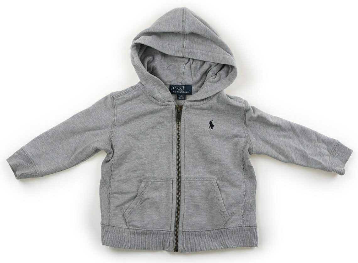 ポロラルフローレン POLO RALPH LAUREN パーカー 80 男の子 霜降りグレー 子供服 ベビー服 キッズ アウトレット ユーズド 【中古】キッズ・ベビー・マタニティ