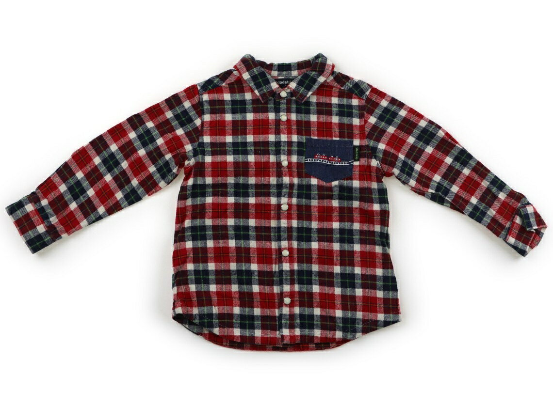 Rakuten - クレードスコープ kladskap シャツ・ブラウス 110 男の子 赤、紺 子供服 ベビー服 キッズ アウトレット ユーズド 【中古】キッズ・ベビー・マタニティ