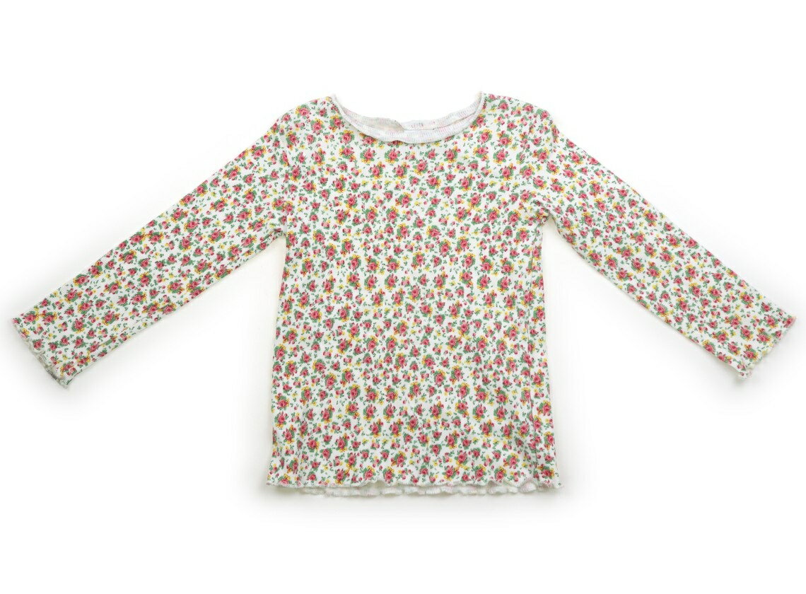 ザラ ZARA Tシャツ・カットソー 110 女の子 ホワイト・花柄 子供服 ベビー服 キッズ アウトレット ユーズド 【中古】キッズ・ベビー・マタニティ