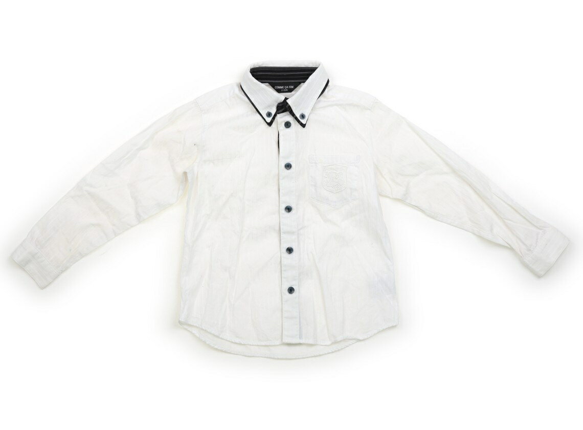 コムサイズム COMME CA ISM シャツ・ブラウス 110 男の子 ホワイト 子供服 ベビー服 キッズ アウトレット ユーズド 【中古】キッズ・ベビー・マタニティ