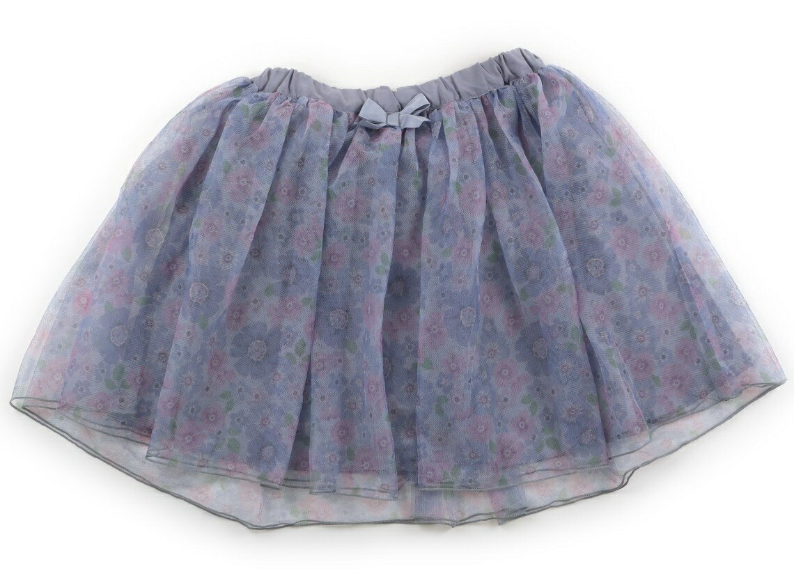 エニィファム anyFAM スカート 130 女の子 ブルーパープル、花柄 子供服 ベビー服 キッズ アウトレット ユーズド 【中古】キッズ・ベビー・マタニティ