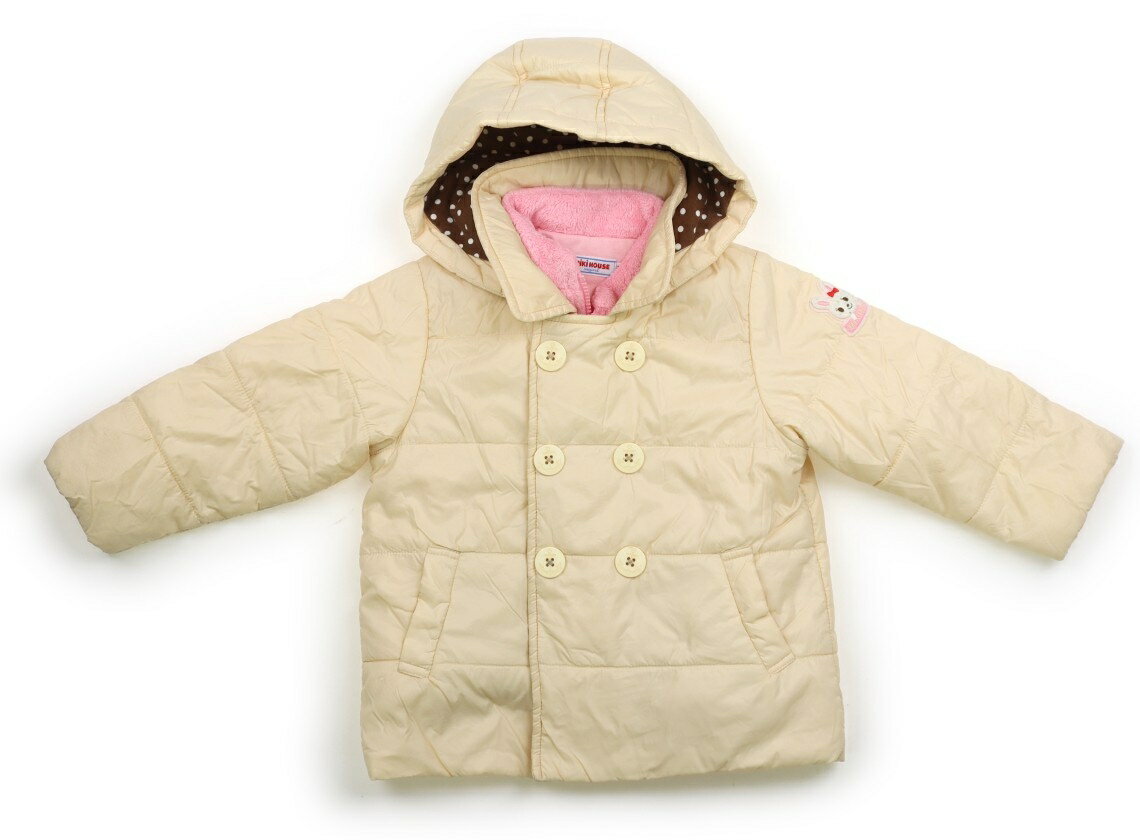 ミキハウス miki HOUSE コート・ジャンパー 90 女の子 アイボリー 子供服 ベビー服 キッズ アウトレット ユーズド 【中古】キッズ・ベビー・マタニ...
