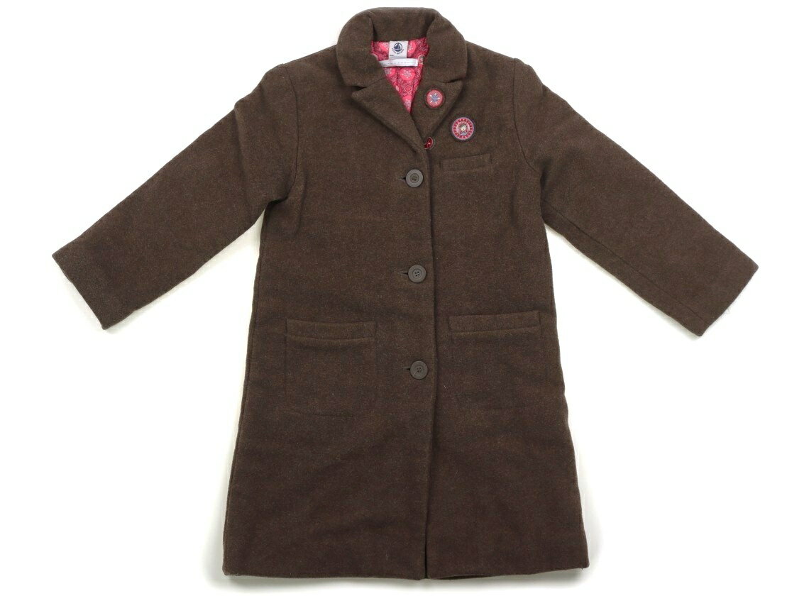 プチバトー PETIT BATEAU コート・ジャンパー 110 女の子 ブラウン 子供服 ベビー服 キッズ アウトレット ユーズド 【中古】キッズ・ベビー・マ...