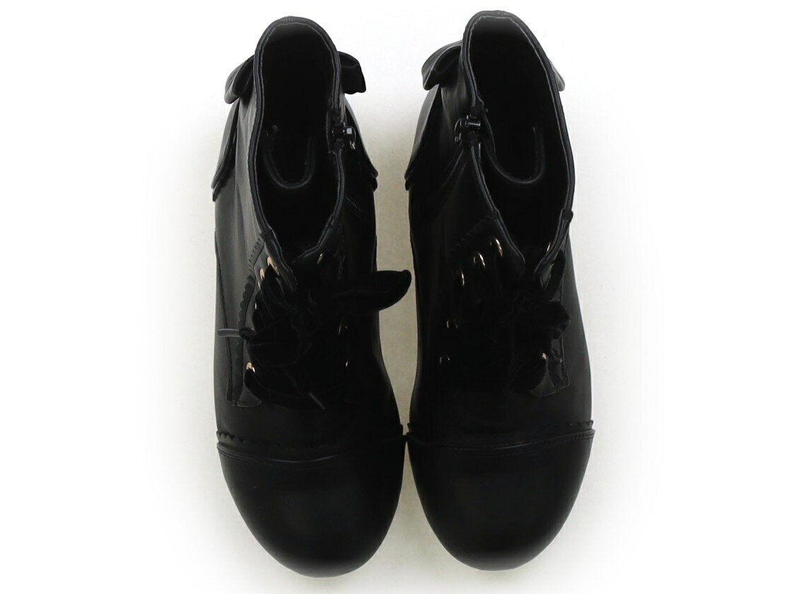 エニィファム anyFAM ブーツ 靴20cm〜 女の子 ブラック 子供服 ベビー服 キッズ アウトレット ユーズド..