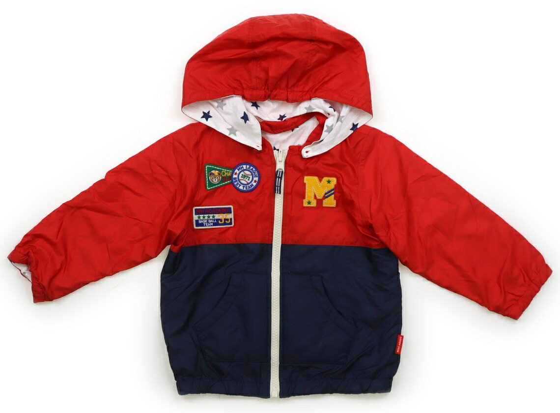 ミキハウス miki HOUSE ブルゾン・Gジャン 90 男の子 白、紺 子供服 ベビー服 キッズ アウトレット ユーズド 【中古】キッズ・ベビー・マタニティ