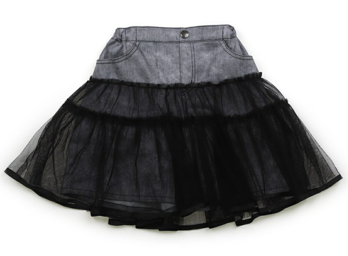 アナスイ ANNA SUI キュロット 130 女の子 シルバーラメ、ブラックチュール 子供服 ベビー服 キッズ アウトレット ユーズド 【中古】キッズ・ベビー...