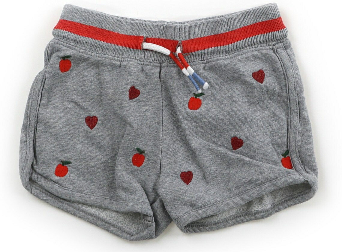 ボーデン Mini Boden ショートパンツ 95 女の子 グレー・レッドハート柄・リンゴ 子供服 ベビー服 キッズ アウトレット ユーズド 【中古】キッズ・ベビー・マタニティ