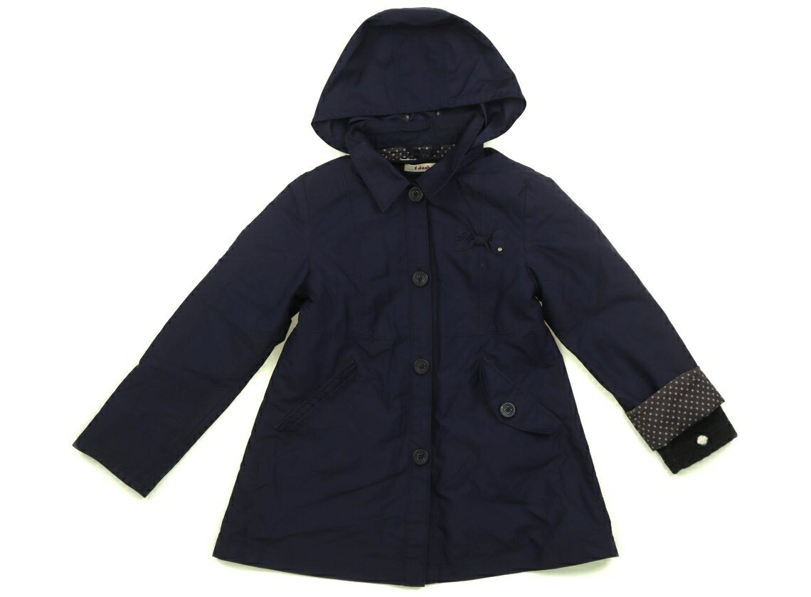 ファミリア familiar コート・ジャンパー 130 女の子 ネイビー 子供服 ベビー服 キッズ アウトレット ユーズド 【中古】キッズ・ベビー・マタニティ