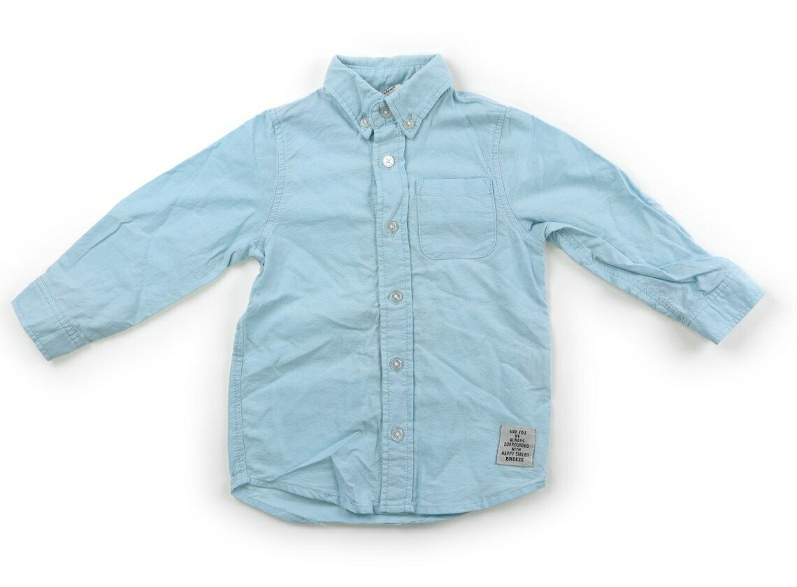 ブリーズ BREEZE シャツ・ブラウス 95 男の子 水色 子供服 ベビー服 キッズ アウトレット ユーズド 【中古】キッズ・ベビー・マタニティ