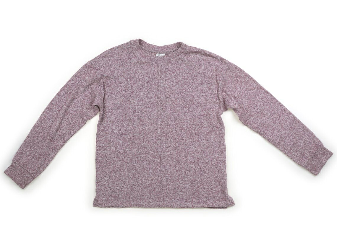 ザラ ZARA ニット・セーター 150 女の子 パープルホワイト 子供服 ベビー服 キッズ アウトレット ユーズド 【中古】キッズ・ベビー・マタニティ