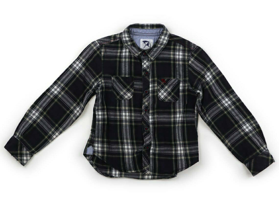 アーノルドパーマー Arnold Palmer シャツ・ブラウス 120 男の子 紺、緑、チェック柄 子供服 ベビー服 キッズ アウトレット ユーズド 【中古】キッズ・ベビー・マタニティ
