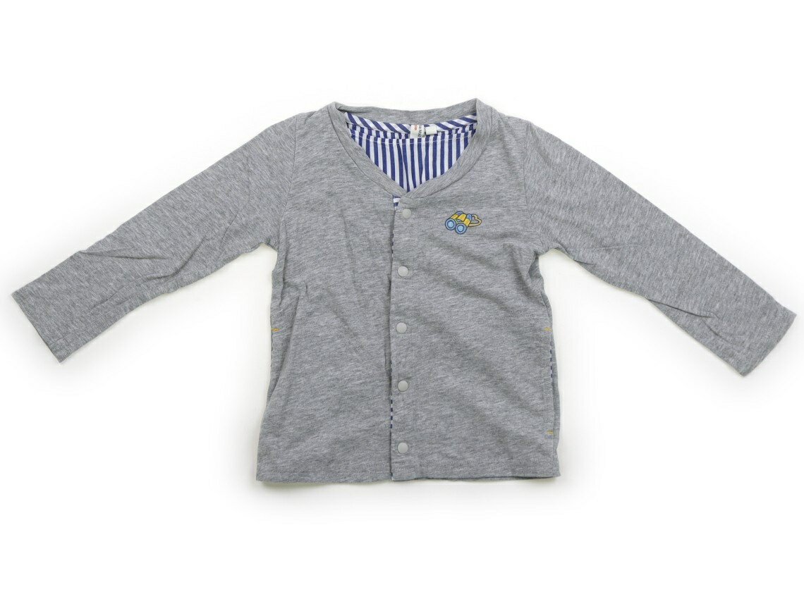 ラーゴム Lagom カーディガン 95 男の子 ライトグレー・ストライプ 子供服 ベビー服 キッズ アウトレッ..