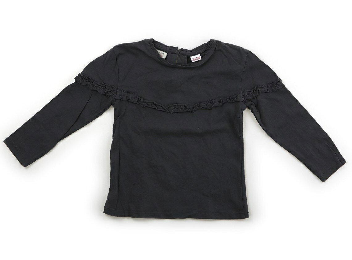 Rakuten - ザラ ZARA Tシャツ・カットソー 100 女の子 グレー 子供服 ベビー服 キッズ アウトレット ユーズド 【中古】キッズ・ベビー・マタニティ
