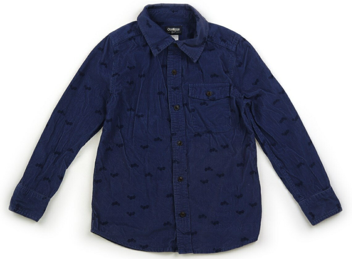 オシュコシュ OSHKOSH シャツ・ブラウス 140 男の子 ブルー系、バイク柄 子供服 ベビー服 キッズ アウ..