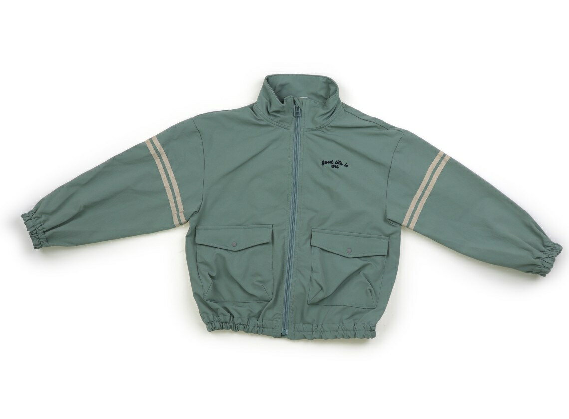 ブリーズ BREEZE ブルゾン・Gジャン 120 男の子 ピスタチオグリーン、ベージュのライン 子供服 ベビー服 キッズ アウトレット ユーズド 【中古】キッ...