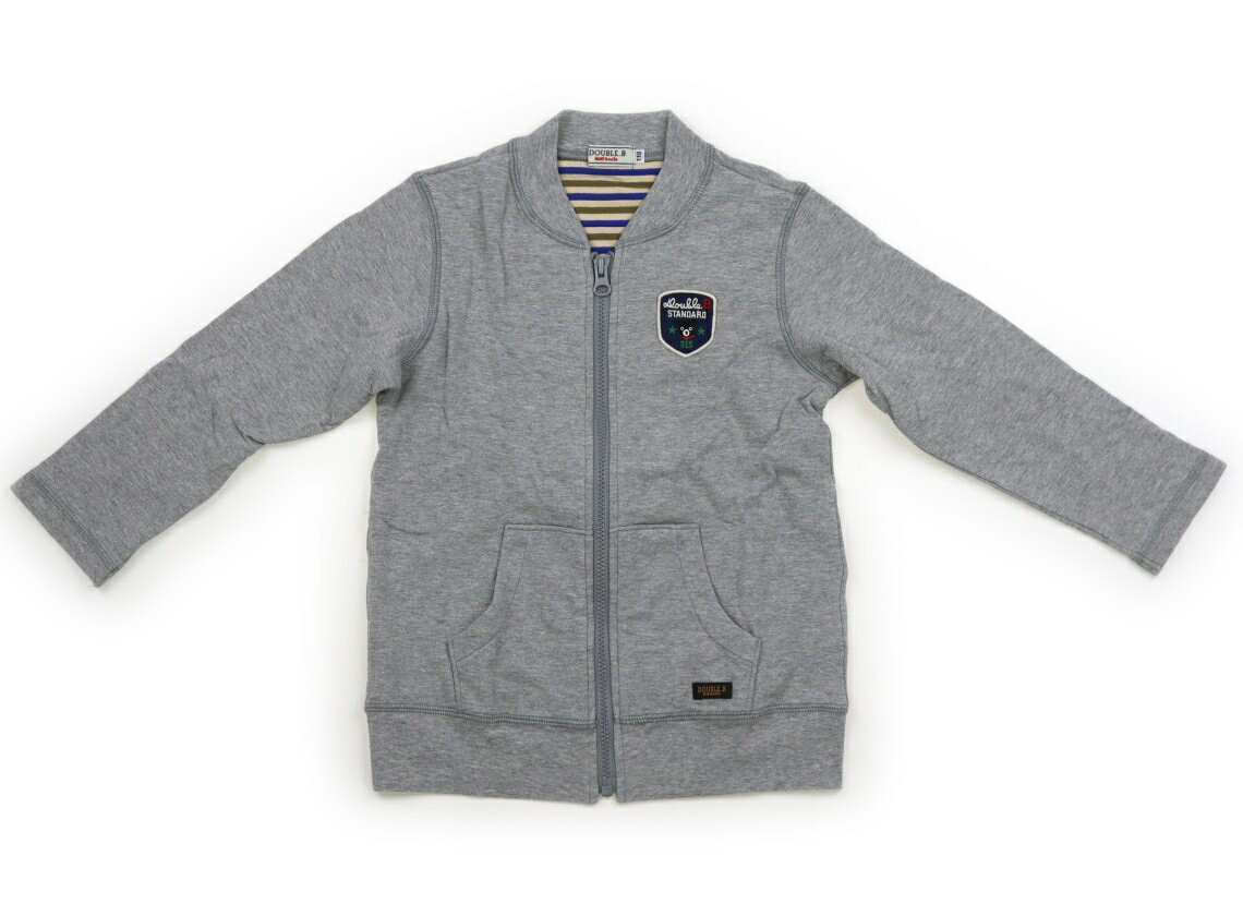 ダブルB Double B ジップアップトレーナー 110 男の子 杢グレー 子供服 ベビー服 キッズ アウトレット ..