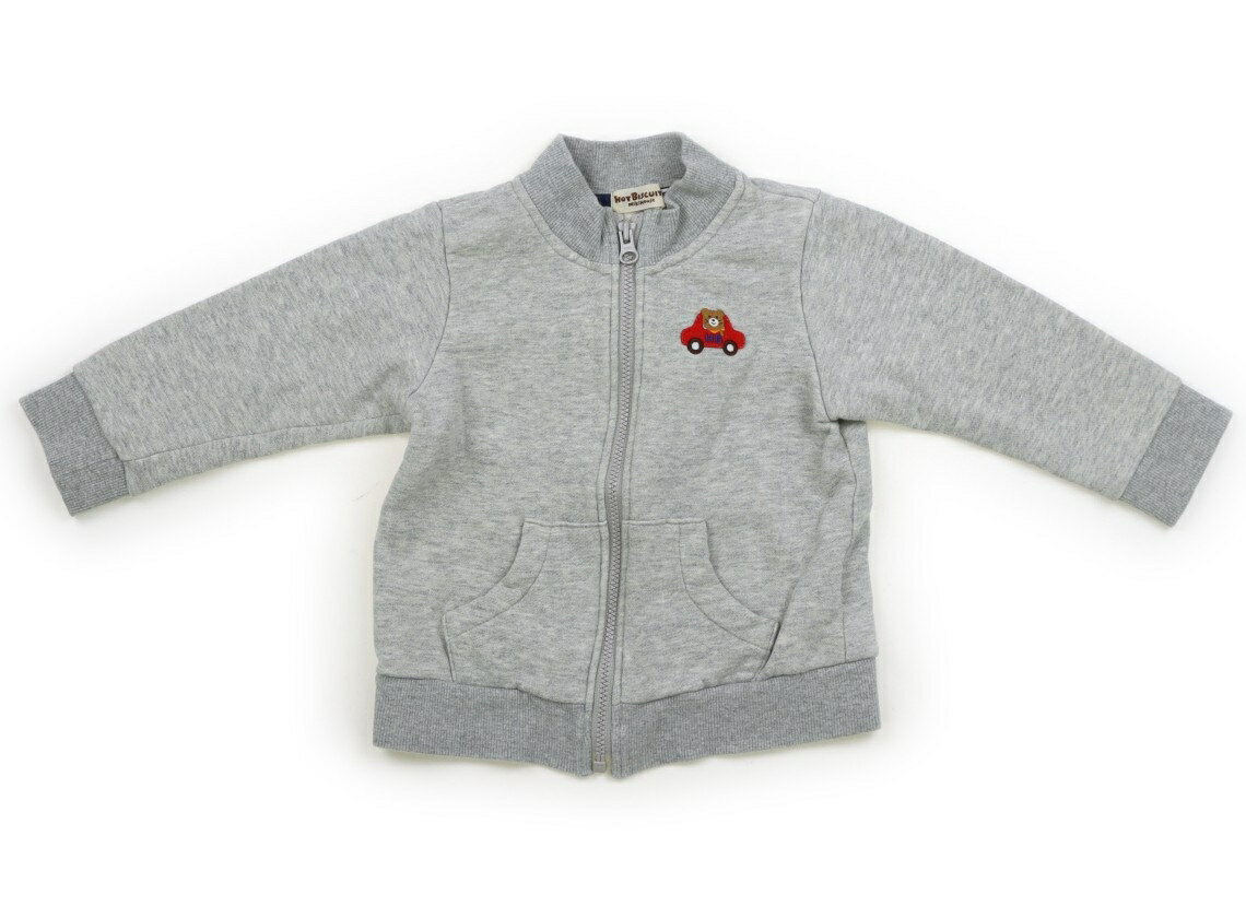 　ブランド 　Hot Biscuits(ホットビスケッツ) 　カテゴリー 　ジップアップトレーナー 　サイズ 　90サイズ 　色 　杢グレー 　状態 　★★ 　記名 　あり（タグ） 　ジャンル 　Boy 全体的に使用感がありますが、特に目立つ汚れはなくまだお使い頂けそうです。 ＊【状態】【サイズ】に関しての詳しい説明はこちら